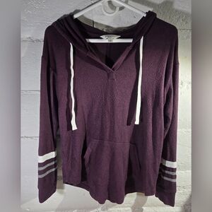 Market & Spruce Kallon brushed knit hoodie S